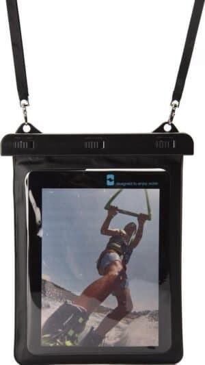 Robuuste waterdichte tablet houder voor buitensporten en watersporten.