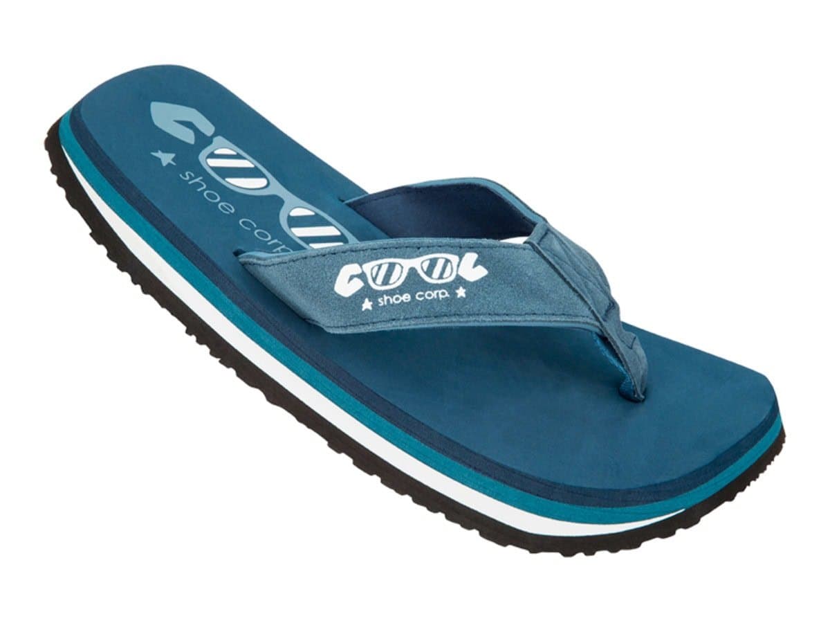 Cool Shoe Original Denim teenslippers met suède band en Rocking Chair zool