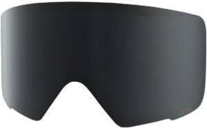 Oversized zwarte ski- of snowboardbril voor optimale bescherming en zicht.