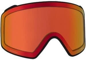 Goggle brillen voor mountainbike en ski opti, UV-bescherming en mistvrij, kleur oranje.