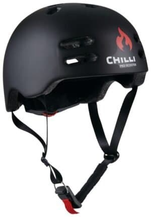 Skate/step helm Chilli Inmold met matte zwarte schaal en ventilatieopeningen