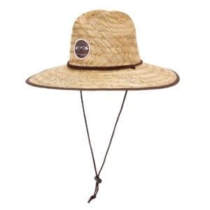 Cool Shoe Corp. strohoed HAT BROWN – unisex zomerse hoed van gevlochten stro, 58 cm universele pasvorm