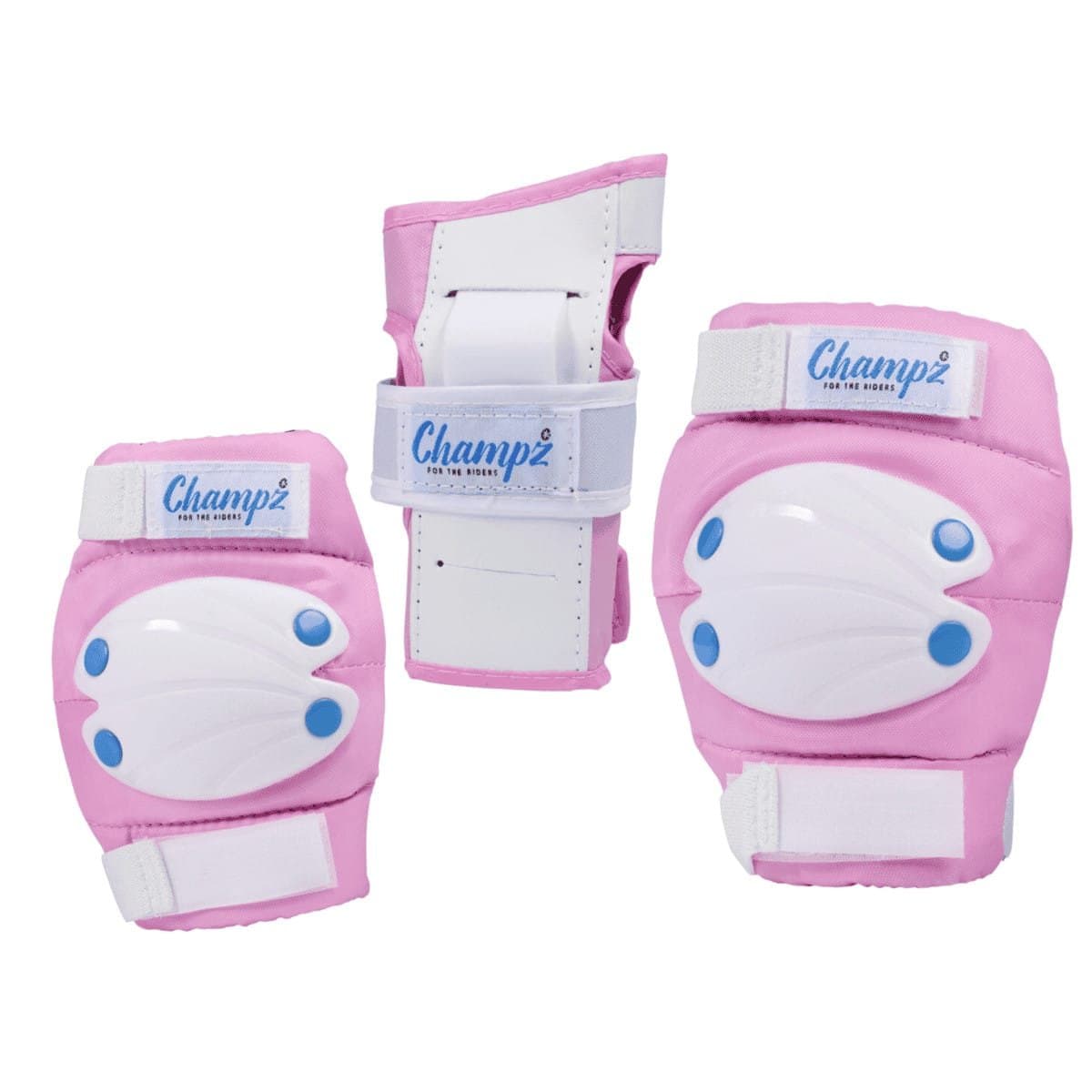 Pink skeeler beschermers voor kinderen, schokabsorberend en comfortabel, ideaal voor buitensporten en skateplezier.