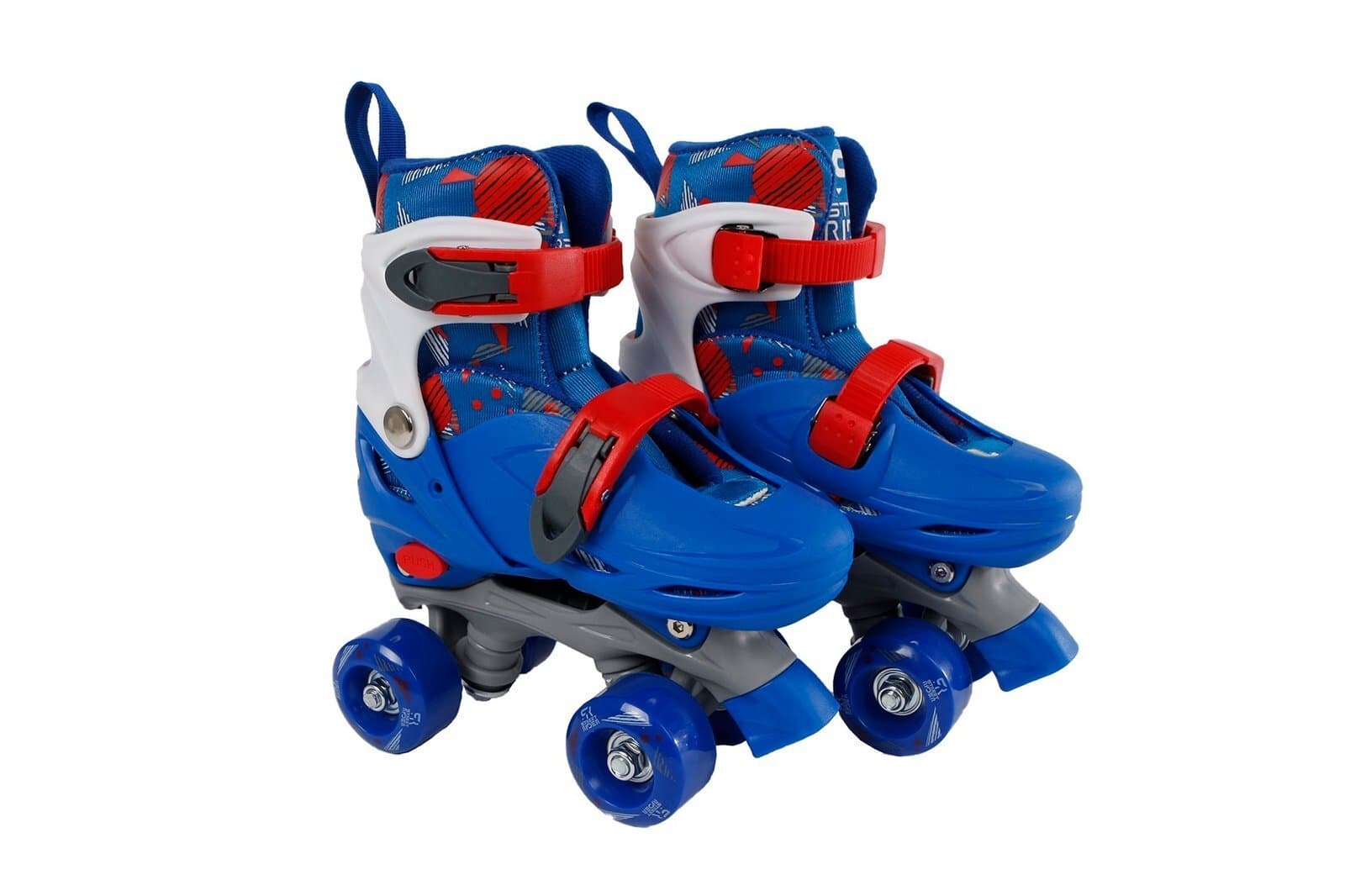 Kleurrijke kinder-rolschaatsen met verstelbare banden en lichte wielen voor Buitenplezier.