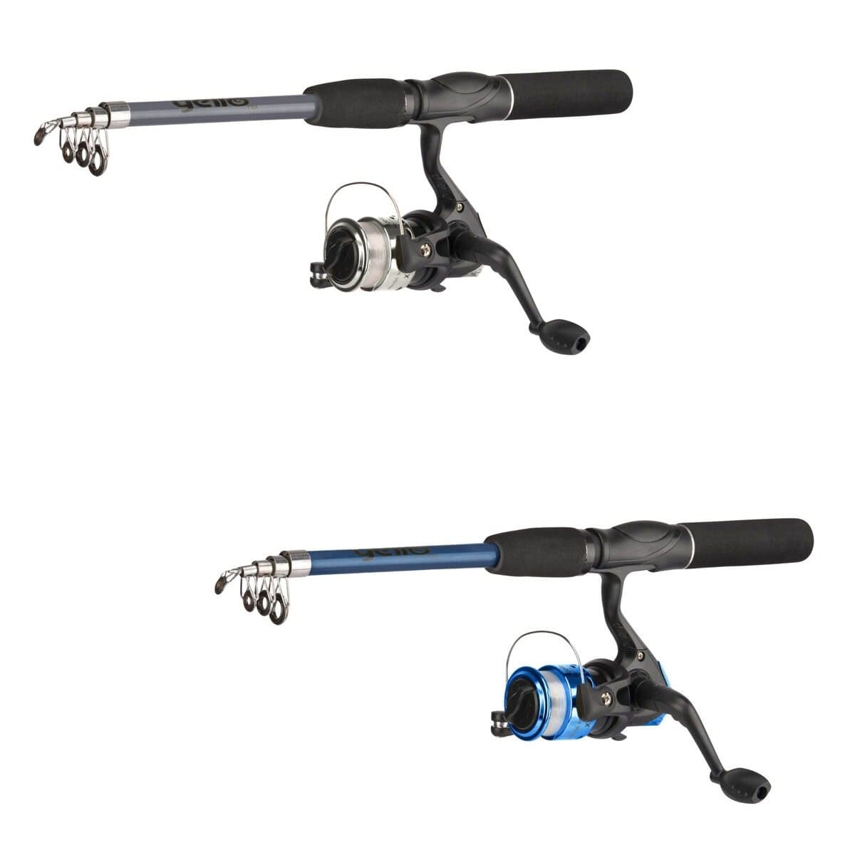 Yello Telescopische Kinderhengel 1.65m – Zwart en Blauw – Met Reel & Tacklebox – Complete Set