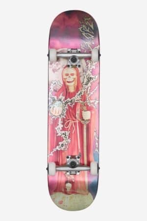 Globe G1 Downtown Doom Silver/Red 8.0″ – Skateboard Compleet