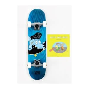 Little Skate Rats Rocco Micro skateboard 6.5 blauw bovenaanzicht