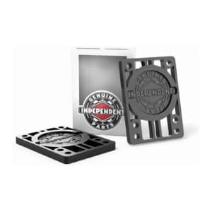 Independent 1/4 inch riser pads zwart set van 2