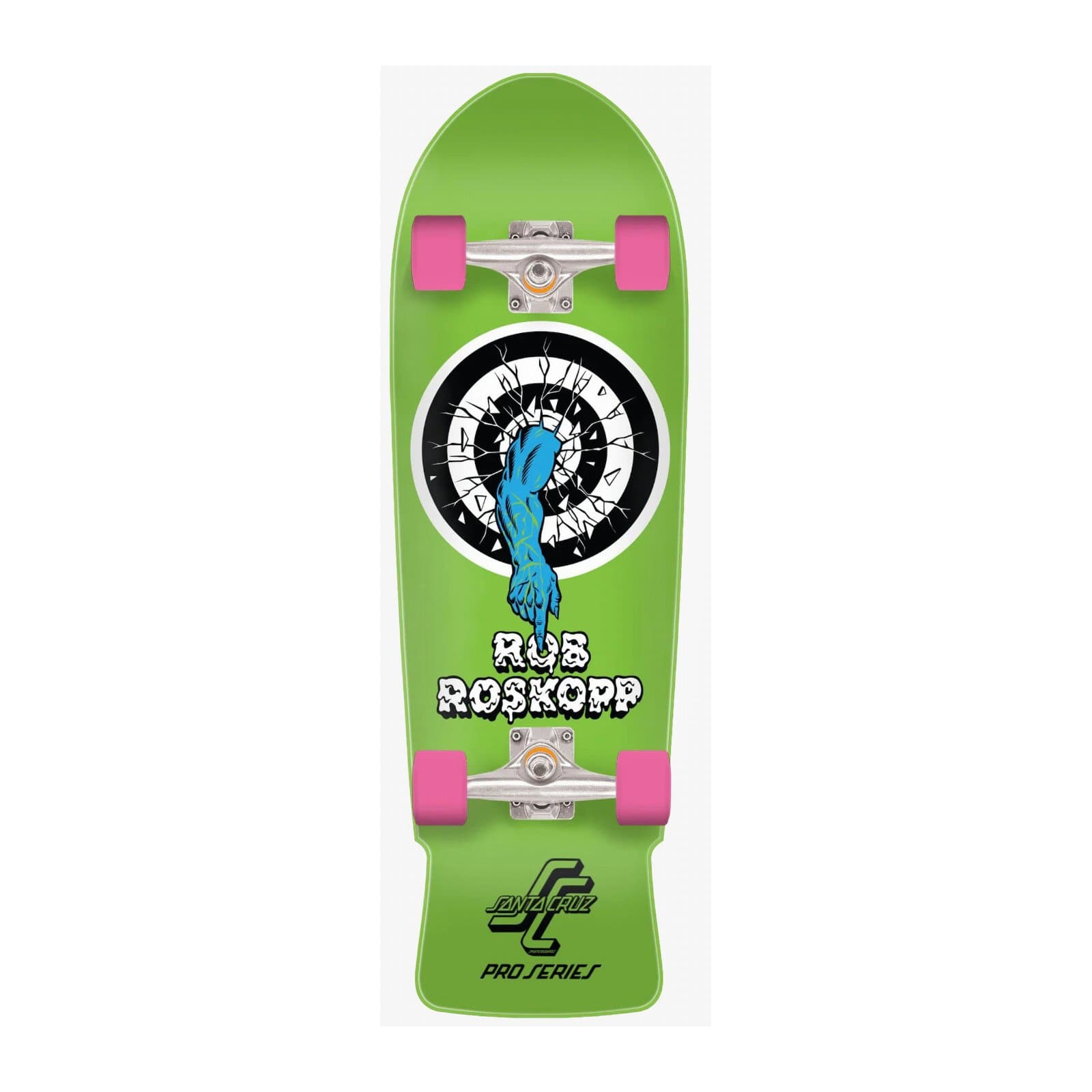 Santa Cruz Roskopp One shaped cruiser complete 10 inch groen