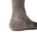 Comfortabele grijs gemengde sportsokken met antislipzool en ademend ontwerp voor buitenactiviteiten.