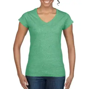 Polo shirt in green for women, comfortable and casual wear.