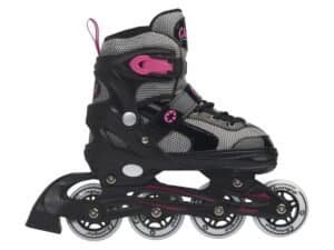 Champz Inline Skates for Kids/Teens - Advanced Skeelers (Max 60 kg) - Black/Pink