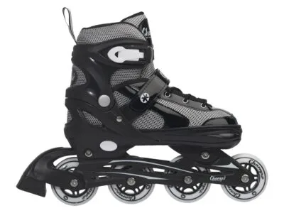 Champz Inline Skates Kinderen – Verstelbare Gevorderde Skeelers Zwart