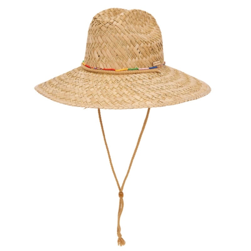 Cool Shoe Strohoed Wind Beads – Gevlochten stro zomerhoed met kleurrijk detail, unisex 58 cm, ideaal voor zon, strand en festivals