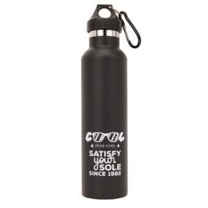 Cool Shoe Corp. Cool Bottle 750 ml black - double-walled aluminium drinking bottle with matt black finish