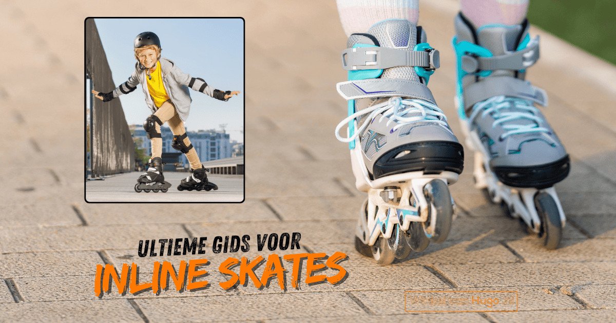 Kind mit Schutzausrüstung beim Inlineskaten und eine Nahaufnahme von Inline-Skates mit halbweichem Schuh.