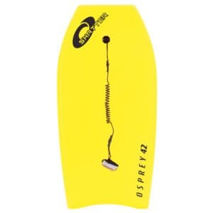 Schwimmer voor watersport met veiligheidskoord en elastiek, ideaal voor surf en stand-up paddleboarding.