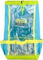 Kleurrijke Little Roots rugzak voor buitenactiviteiten en speelplezier.