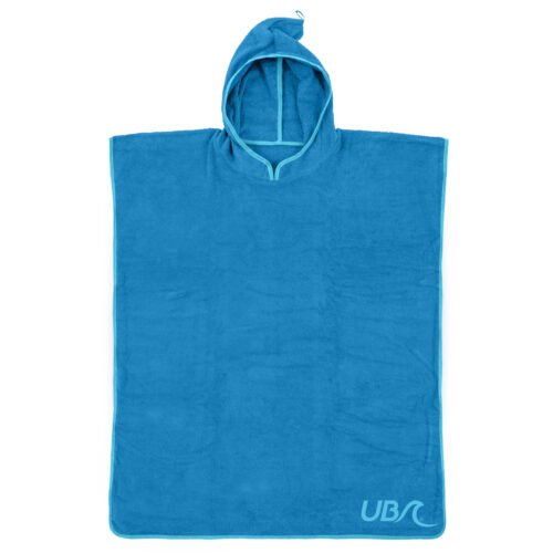 Yello Badponcho - Kinderen - 100% Katoen - Blauw - 80x70 cm