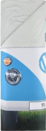 Small holiday home in the shape of a Volkswagen bus, suitable for decoration and recreational use.