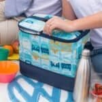 Voedselcamping tas met grappig auto- en vrachtwagenpatroon voor buiten|Outdoor lunchbox met transporter- en autobezit design|Duurzame lunchbox met kleurrijke autoprint voor buitenshuis maaltijden|Geschikt voor picknick, camping, reizen en school|relevantie.