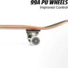99A PU wielen skateboard – verbeterde controle en stijl voor buitenplezier.