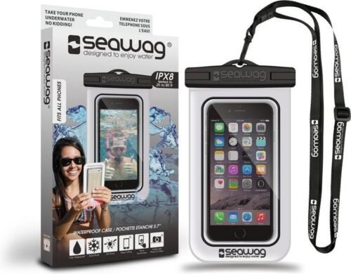 Seawag Universele Waterdichte Smartphone Hoes 5,7" - Zwart Wit