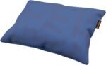 Kussen voor buiten, blauwe waterbestendige zitkussen voor terras en tuin.