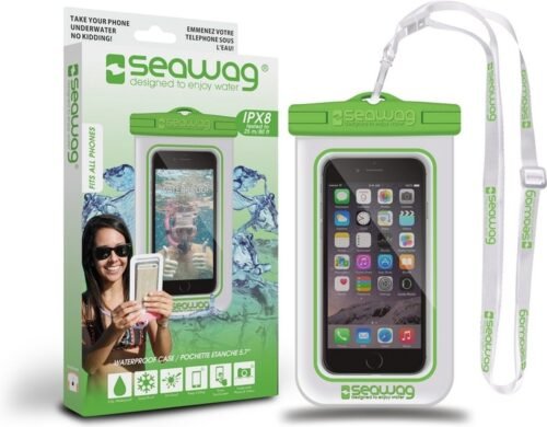 Seawag Universele Waterdichte Smartphone Hoes 5,7" - Groen Wit