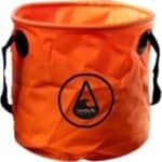 Petite bouée de sport nautique orange avec logo Wave et poignées pour les activités nautiques.