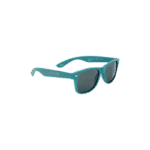 Blue children's sunglasses with UV protection for outdoor fun and sun protection.