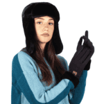 Warm wool gloves and a winter hat for cold winter days.