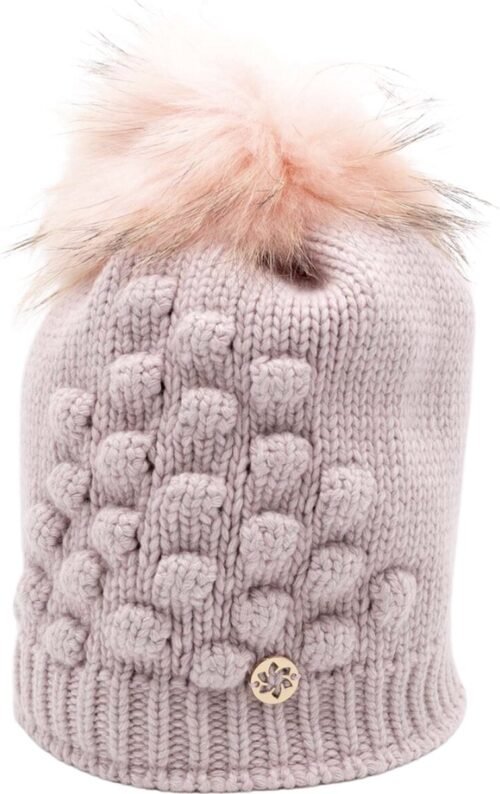 Granadilla Dubost Beanie - Roze - Bontpompon