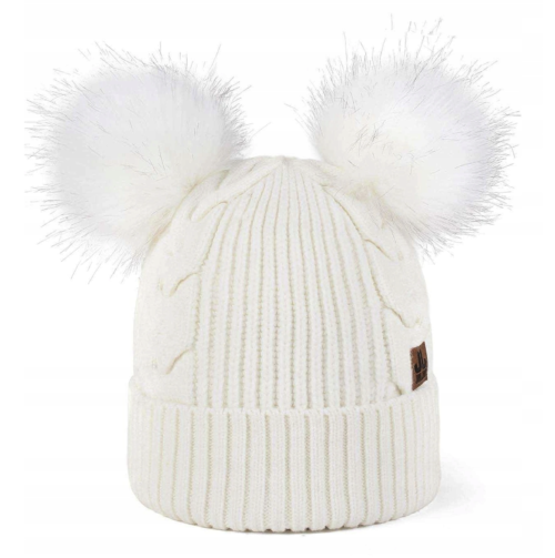 Jail Jam Blackford Beanie - Wit - Met Pompon