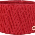 Sjaal of nekwarmer in rood, warm en stijlvol voor buitengebruik.