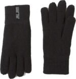 Zwarte winterhandschoenen voor buiten, comfortabel en slijtvast.