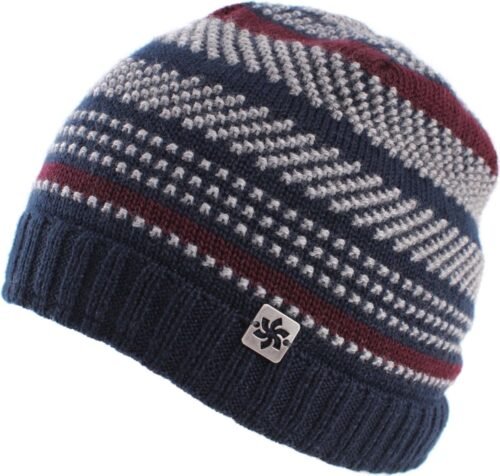 Granadilla Dotted Stripes Beanie - Donkerblauw - Heren