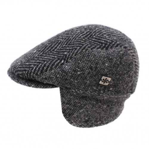 Granadilla Flat Cap - Grijs Gemêleerd - Met Oor- en Nekbescherming - Afbeelding 2