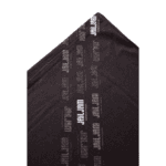 Schwarze Skateboardhülle mit Reißverschluss und Jart Llam Logo in Grau und Weiß.
