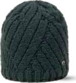 Zwart breinaaldwarmte muts voor winter en koud weer.