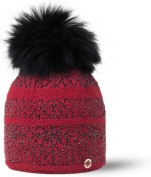 Granadilla Snow Sport Chic Beanie - Sporty Winter Look - Rouge