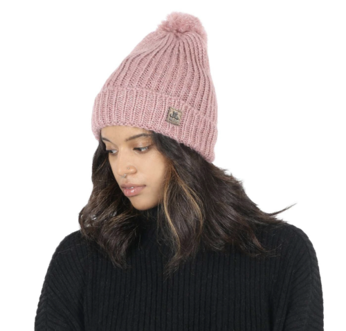 Jail Jam Bubble Wintermuts - Roze - Met Pompon - Afbeelding 2