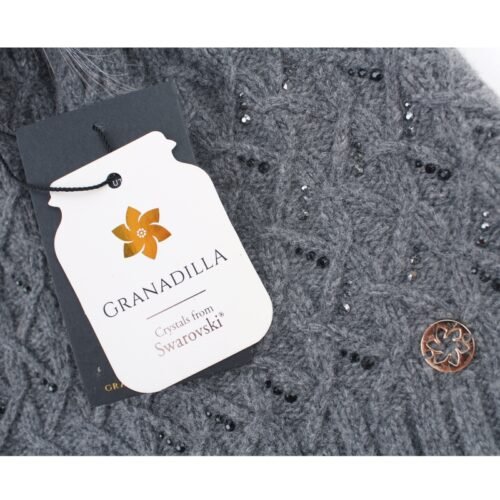 Granadilla Cashmere Beanie - Grijs - Luxe met Swarovski - Afbeelding 5