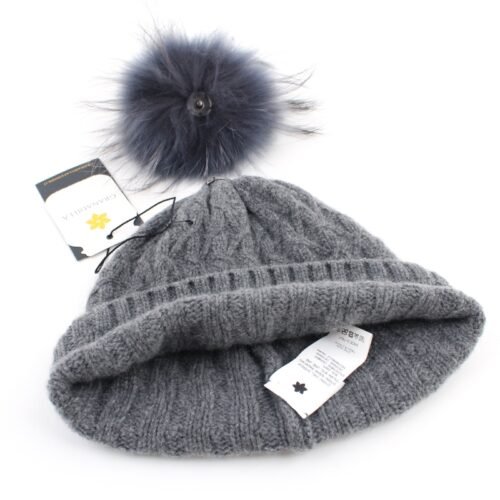 Granadilla Cashmere Beanie - Grijs - Luxe met Swarovski - Afbeelding 4