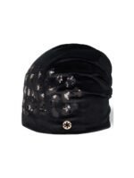 Granadilla Velvet Animalier Beanie - Black - With Sequins and Lining