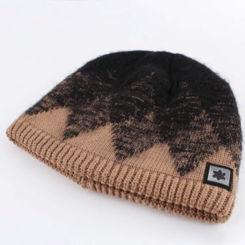 Granadilla Clark Beanie - Camel/Zwart - Warme Voering - Afbeelding 8