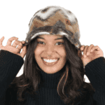 Warm echt bont bivakmuts voor buiten en winter activiteiten.