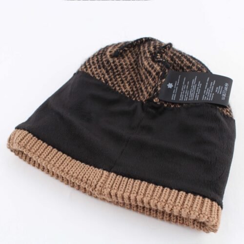 Granadilla Clark Beanie - Camel/Zwart - Warme Voering - Afbeelding 4