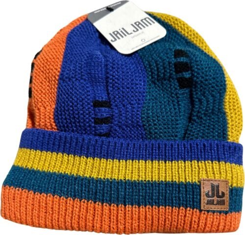 Jail Jam Tiburzio Beanie - Regenboogdesign - Warm en Stijlvol