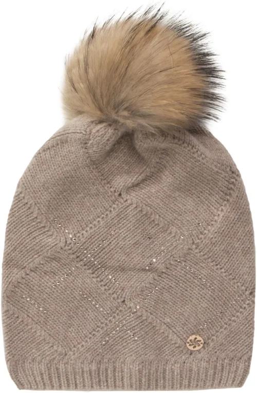 Granadilla Bourdon Beanie - Beige - Wolmix & Swarovski